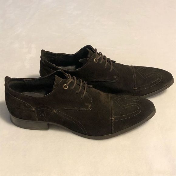 BRONX Brown Suede Oxford Wingtip Shoes • Men’s EU Sz 44 main image 5